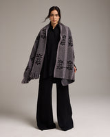 Asymmetrical Wool Estrella Wrap