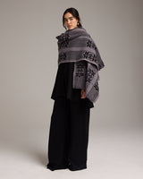 Asymmetrical Wool Estrella Wrap