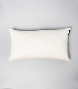 Plain white lumbar pillow