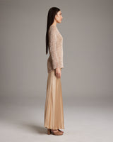 Painted Loose Knit Long Sweater