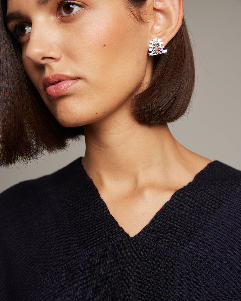 Millapani Lukutuwe Sapphire Stud Earrings