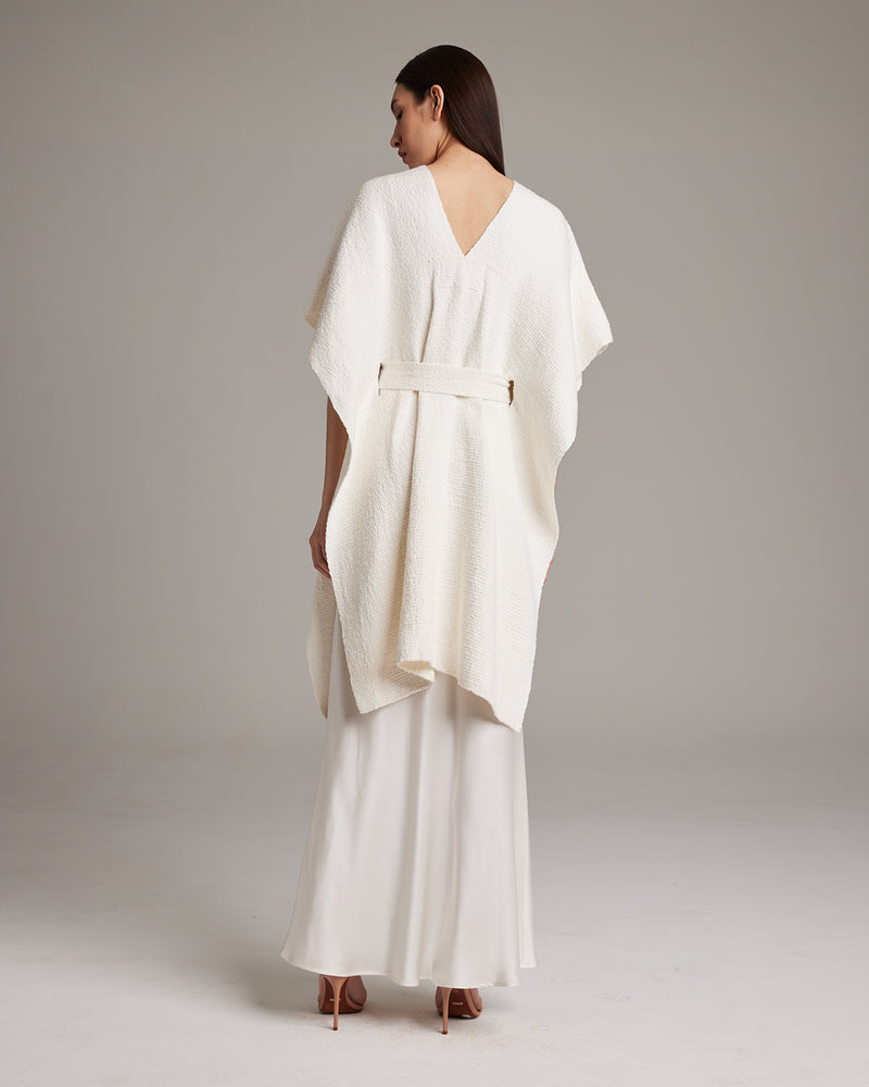 Textured Cotton Solid Kaftan