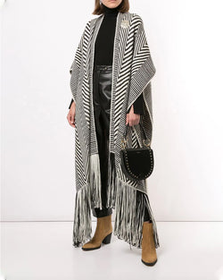 Long Chevron Duster Fringe